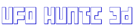 UFO Hunte 3D 字体
